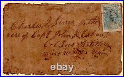 Us CIVIL War 1862 Confederate Stamp Scott #2 On Tatty Cover