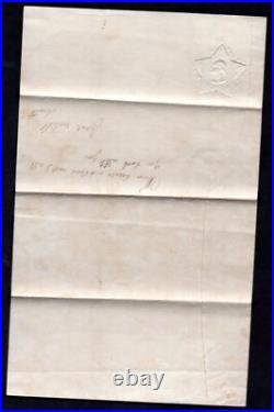 Us Canada 1861 CIVIL War Cover Lampooning Confederate President Jefferson Davis