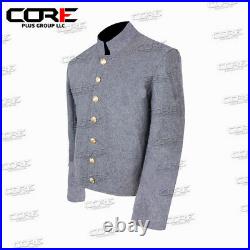 Us Civil War Confederate Untrimmed Grey Wool Shell jacket All Sizes Available