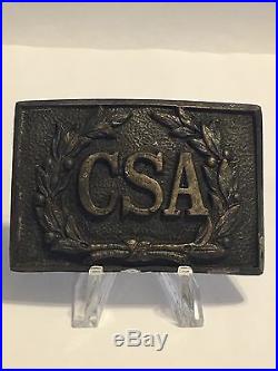 Very Rare CIVIL War Confederate C. S. A. Belt Buckle! 100% Original