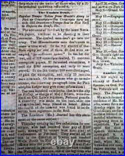 VERY Rare CONFEDERATE Memphis Civil War 1863 Newspaper with Publisher on the Run
