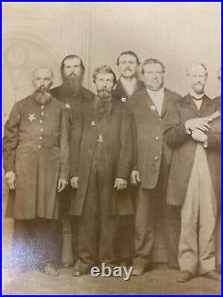 VTG 1900s Civil War Reunion Photograph Confederate Union Generals Original CDV