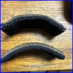 VTG Civil War Confederate Federal Gold Embroidery Captain Shoulder Straps Bars