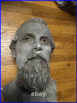 Vanmark Civil War Confederate General Nathan Bedford Forrest Bust Statue Figure