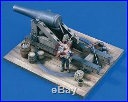 Verlinden 54mm 1/32 Confederate 10 Columbiad Cannon with Figure Civil War 1593