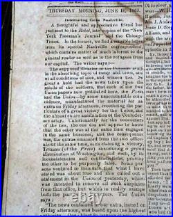 Very Rare CONFEDERATE BROADSIDE Chattanooga Tennessee Civil War 1863 Newspaper