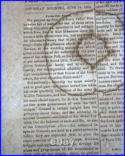 Very Rare CONFEDERATE BROADSIDE Chattanooga Tennessee Civil War 1863 Newspaper