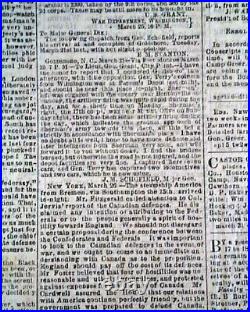 Very Rare CONFEDERATE Houston TX Texas with Civil War ENDING Days 1865 Newspaper