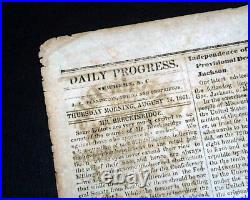 Very Rare CONFEDERATE New Bern NC North Carolina 1861 Civil War Old Newspaper