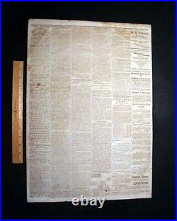 Very Rare CONFEDERATE New Bern NC North Carolina 1861 Civil War Old Newspaper