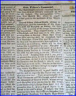 Very Rare CONFEDERATE New Bern NC North Carolina 1861 Civil War Old Newspaper