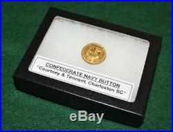 Very Rare! Original Civil War Confederate CSN Navy Button, SC backmark