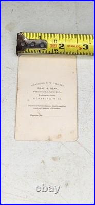 Vicksburg Mississippi Confederate Soldier CDV Photo Young Boy Civil War #6