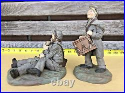Vintage 1994 Civil War Confederate Soldiers Figurines Signed Joyce Holland'96