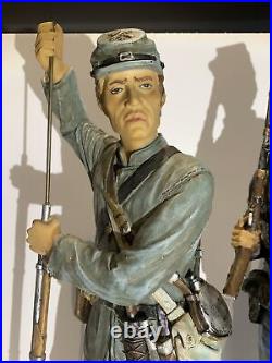 Vintage 20 Civil War Confederate / Union Soldier Figure / Statues