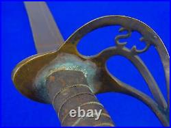 Vintage Aged Replica of US Civil War Confederate Child's Sword with Scabbard