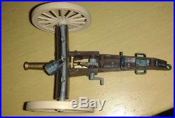 Vintage Britains Swoppet Confederate CIVIL War Gun Team Limber With Cannon