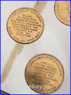 Vintage CENTENNIAL CONFEDERATE MEMORIAL BEST GENERALS 5 COIN ORIGINAL PACKAGING
