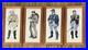 Vintage CHARLES Rodgers Civil War Confederate Soldier 4 Art Prints Wood Framed