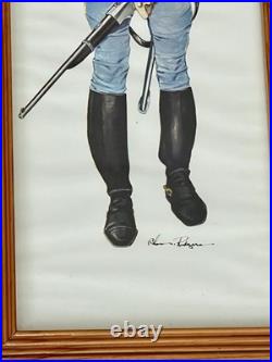 Vintage CHARLES Rodgers Civil War Confederate Soldier 4 Art Prints Wood Framed Vintage CHARLES Rodgers Civil War Confederate Soldier 4 Art Prints Wood Framed
