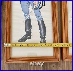 Vintage CHARLES Rodgers Civil War Confederate Soldier 4 Art Prints Wood Framed Vintage CHARLES Rodgers Civil War Confederate Soldier 4 Art Prints Wood Framed