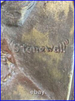 Vintage CSA Stonewall Jackson Wall Plaque 1980 14/500 Civil War Confederate Art