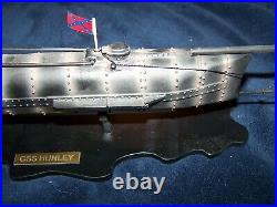 Vintage CSS H. L. Hunley Limited Civil War Confederate Submarine Model 25 Heavy