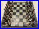 Vintage Civil War Chess Set Dragon Crest Union Confederate Resin Board Complete