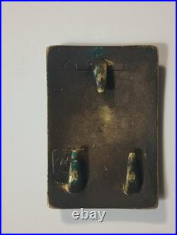 Vintage Civil War Confederate CSA Belt Buckle And 2 Civil War Bullets, Very Rare