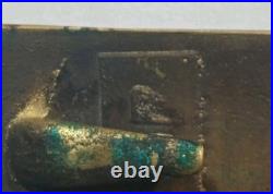 Vintage Civil War Confederate CSA Belt Buckle And 2 Civil War Bullets, Very Rare