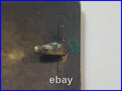 Vintage Civil War Confederate CSA Belt Buckle And 2 Civil War Bullets, Very Rare
