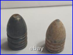 Vintage Civil War Confederate CSA Belt Buckle And 2 Civil War Bullets, Very Rare