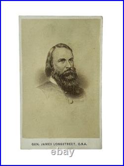 Vintage Portrait CDV Confederate Civil War General James Longstreet New York