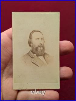 Vintage Portrait CDV Confederate Civil War General James Longstreet New York