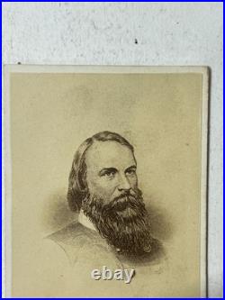Vintage Portrait CDV Confederate Civil War General James Longstreet New York