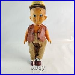 Vtg Rare Effanbee Civil War Confederate Soldier Mickey Doll Antique Americana