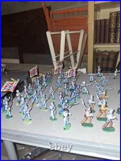 W britains toy soldiers civil war Confederate Infantry