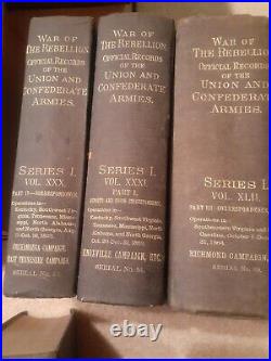 War Of The Rebellion Official Records Of The Union And Confederate Armies CIVIL