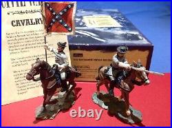 William Britains American Civil War Confederate Captain and Colour Bearer 17372