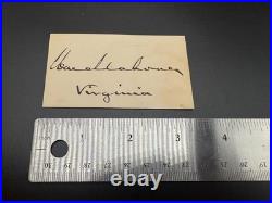 William Mahone Confederate General Autograph Civil War Rare Battle Of The Crater