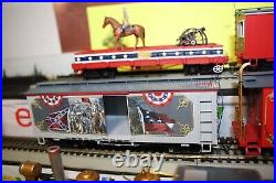 Working Lighted Hawthorne Village 10 Pc. Bachmann Civil War Confederate Express