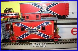 Working Lighted Hawthorne Village 10 Pc. Bachmann Civil War Confederate Express